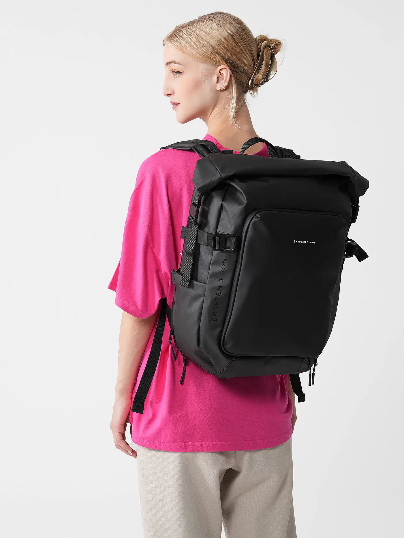 KAPTEN & SON | Rucksack LISBON, erweiterbar | 